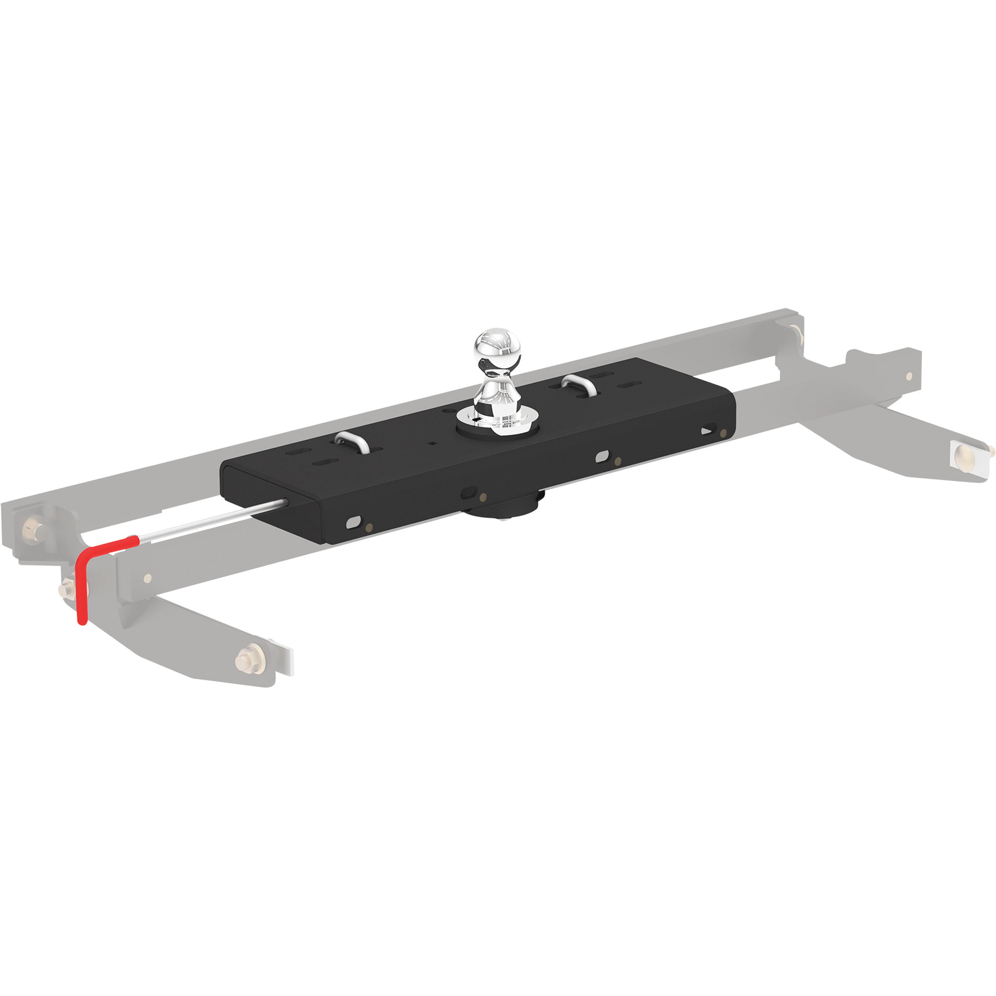 CURT Double Lock Gooseneck Hitch, 30,000-Lb. Capacity, Fits Chevrolet, GMC, Dodge, Ram, Ford and Toyota, Model# 60607